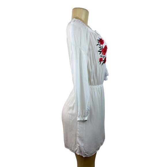 L.A Hearts Women's White Blousson Dress Sz M - Picture 3 of 8